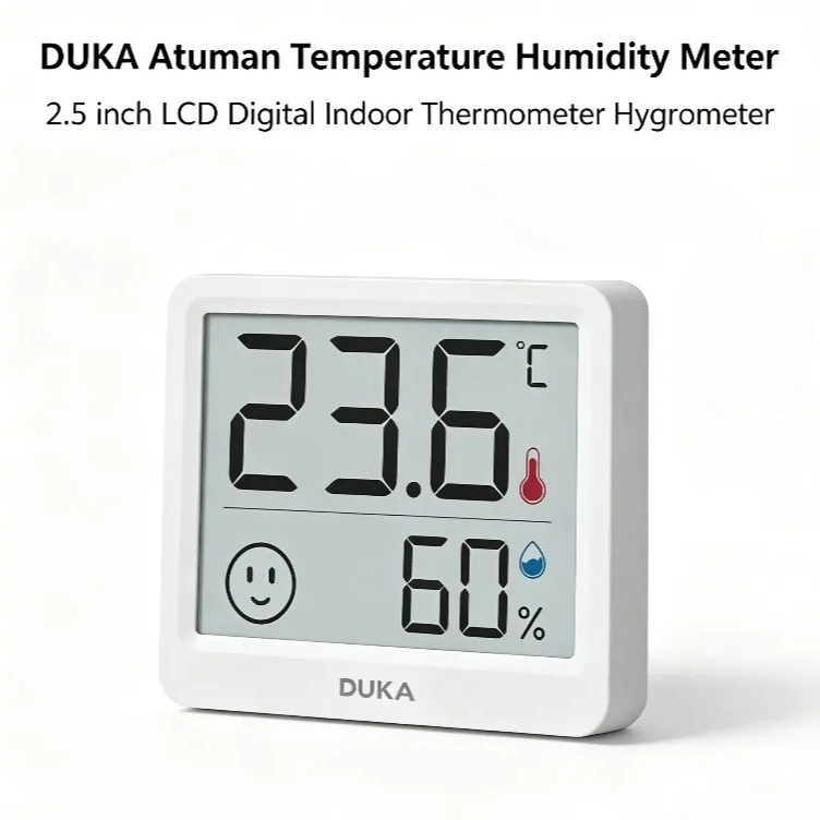 Digital Hygrometer Probe - DUKA Atuman Medidor Digital Eletrônico de