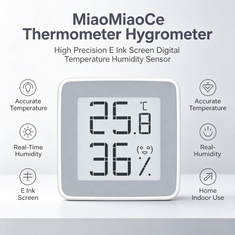 Digital Hygrometer Probe - Termômetro Higrômetro MiaoMiaoCe de Alta Precisão