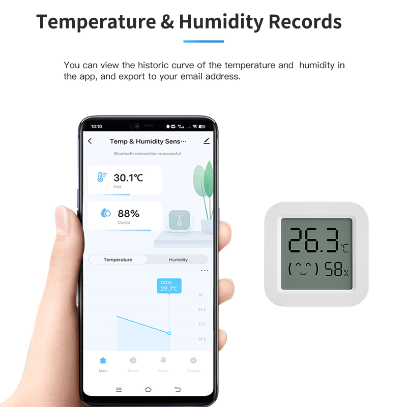 Tuya zigbee sensor de umidade  - Digital Hygrometer Probe avaliação e preço